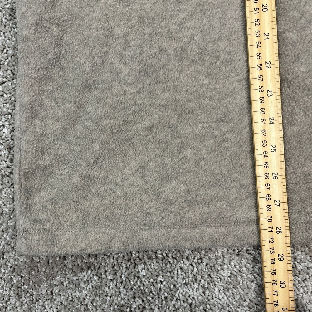 Croft Barrow Pullover Mens Large Gray Long Sleeve 1/4 Zip Mock Neck Fleece EUC - Picture 9 of 10